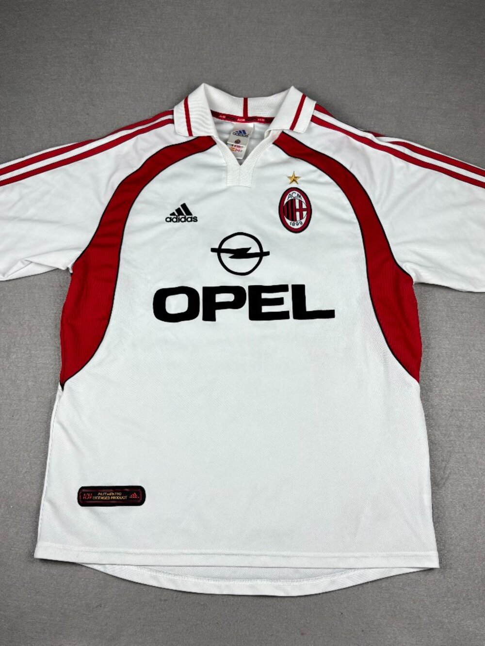 Vintage Adidas AC Milan 2000-02 Away Jersey Opel Soccer Football Shirt
